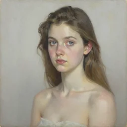 Richard Schmid painting of a young beautiful