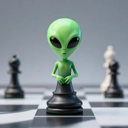 Alien chess piece