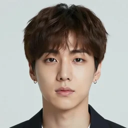 Portrait of old version of jeon Jungkook, kpop artist, realistic, face portrait, real life, front view, detailed face, 8k, 50mm focal length