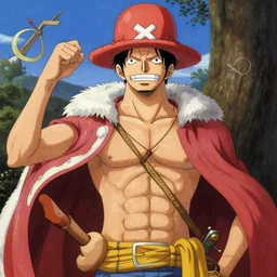 Anime One piece (1999) (oil painting in the style of Italian Renaissance