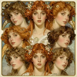realistic detailed face portraits of the creation of adam and eve by gerald moira, ayami kojima, amano, greg hildebrandt, kay nielsen, and mark brooks, female, feminine, art nouveau, victorian, neo - gothic, gothic, character concept design, storybook layout