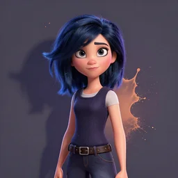 manic adult woman character portrait, by pixar, highly detailed, dynamic shadows, 4 k, splash art