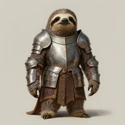 a medieval sloth!!! in royal knights armor, intricate, elegant, highly detailed, centered, digital painting, artstation, concept art, smooth, sharp focus, illustration, artgerm, tomasz alen kopera, peter mohrbacher, donato giancola, joseph christian leyendecker, wlop, boris vallejo