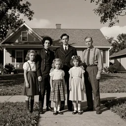 Satanic States of America, alternate history, 1950s family, goth family, suburbia, Americana