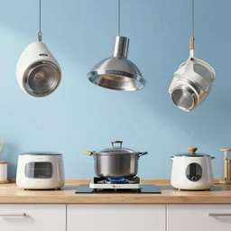 kitchen appliances raining from the sky