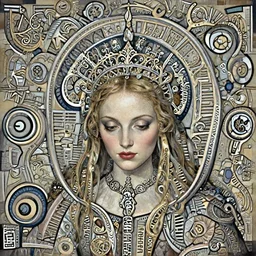 portrait of beautiful young gothic maiden, readhead, highly detailed, artstation, illustration, art by rene magritte