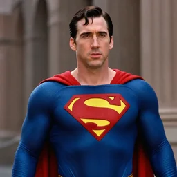 nicholas cage as superman in'superman returns'( 2 0 0 6 ), film footage, 4 k, highly detailed, screencap
