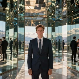 tmz reporter in a hall of mirrors