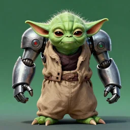 an extremely strong robot controlled by master yoda