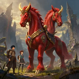 mount epic crimson tidestallion screenshot world of warcraft mounts worldboss borberland comics by jesper ejsing art and by feng zhu, by rhads, makoto shinkai and lois van baarle, ilya kuvshinov, rossdraws global light 3 d rtx hdr