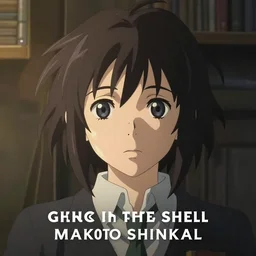 glitch ghost in the shell lain portrait by makoto shinkai