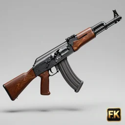 An AK47, hyperdetailed, artstation, cgsociety, 8k