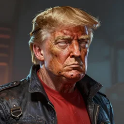 asthetics! pretty! cell shaded  scary head portrait of donald trump as Borderlands 3 concept art, llustration, postapocalyptic grunge, concept art by Eric Barnett  , highly detailed, sharp focus,alien,Trending on Artstation, HQ, deviantart, art by Eric Barnett