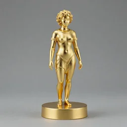 golden statue of Sonos speaker made of pure gold, highly detailed