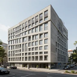 hotel design by mies van der rohe, 4 k, high detailed
