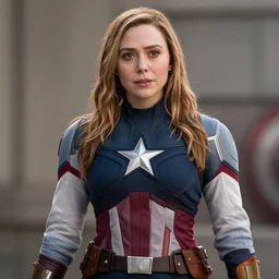 Elizabeth Olsen is captain america