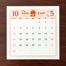 the popular month card of the republic of china