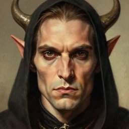 realistic d & d fantasy evil cultist, closeup portrait art by donato giancola and greg rutkowski, vintage retro, realistic face, digital art, trending on artstation, symmetry!!