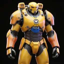Fallout Chinese Power Armor Concept Art, vibrant colors, 8k photorealistic, black background, HD, high details, trending on artstation