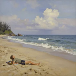 beach, dean cornwell style, s-35