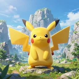 majestic pokemon landscape, high definition, high detail, 8k, photorealistic,