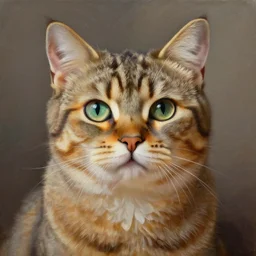 epic professional oil painting of cat, epic, stunning, gorgeous, much detail, much wow, masterpiece