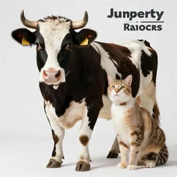 a hybrid of a cat and a cow, 8 k, 4 k, professional photography, award winning photo