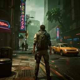 a photorealistic photo of a street scene from cyberpunk 2 0 7 7