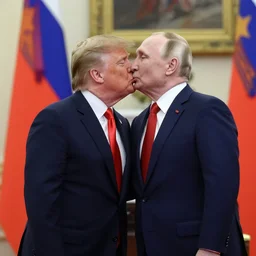 putin kissing donald trump