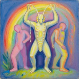 🌈 🕳 detailed by shusei nagaoka, david rudnick, airbrush on canvas, pastell colours