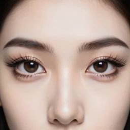 beautiful intelligent eyes made of feathers