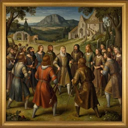 gpus go brrr, as a medieval painting