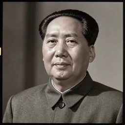 mao zedong, portrait, 3 5 mm film, by nick knight