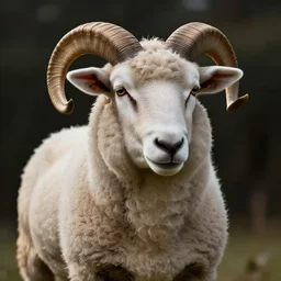 human-sheep hybrid, digital art