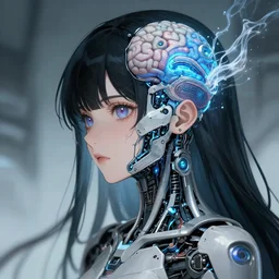 detailed, sharp, portrait of a girl undergoing cybernetic mind ascension by yuumei, digital art, illustration, trending on artstation. key anime visual. featured on Pixiv, HD, 8K, highly detailed, good lighting, beautiful, epic, horror