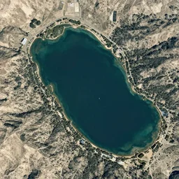 big bear lake California, satellite image