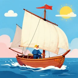colorful!!!!! mcbess illustration of an old sailorman