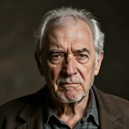 an old man who is pissed at the world