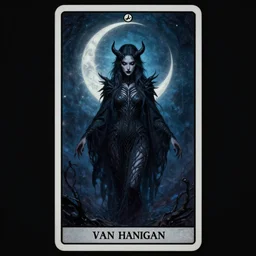 epic professional digital tarot card of 🧛🏼🌛, ambient lighting, painted, gorgeous, stunning, symmetrical, impressive, leesha hannigan, van herpen, best on artstation, cgsociety, wlop, pixiv, stunning, gorgeous, much wow, cinematic, masterpiece