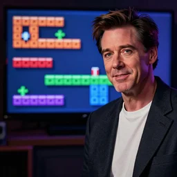 jim carrey gameplay still frame, 4 colors, pixel art, retro, splash screen, level design, high contrast, background, deep focus, highly detailed, dramatic lighting, digital painting, artstation, concept art, matte, greg rutkowski, moebius, illustration.