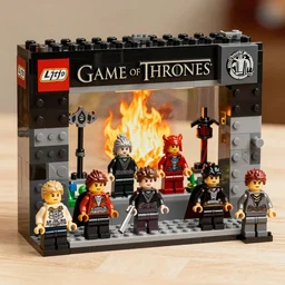 game of thrones lego set, photorealistic, 8 k
