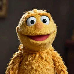 female portrait, muppet
