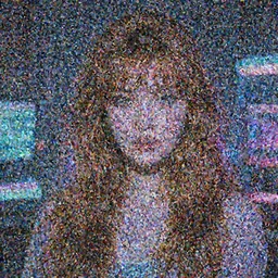 a classical portrait in kitschy 90s cyberpunk style