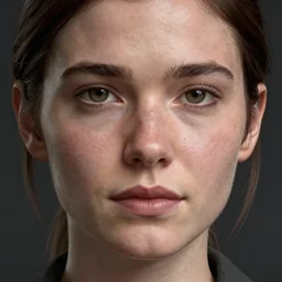 ultra detailed facial portrait of ellie from the last of us part 2, highly detailed, trending on artstation, cinematic lightning, sharp focus, perfect face, pretty face, fine - face, illustration, 8 k, ultra texture, cinestill 8 0 0 t