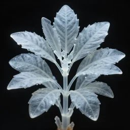 A translucent plant by Zdzislaw Beksinski, detailed, macro photography