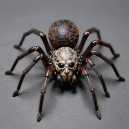 spider with human head, d & d style