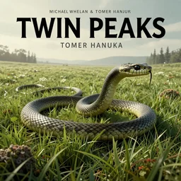 Twin Peaks movie poster artwork by Michael Whelan and Tomer Hanuka, Rendering of snake is the grass, from a scene from Twin Peaks, clean, full of detail, Matte painting, trending on artstation and unreal engine