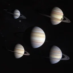 photo of mulitple planets visible in the night sky