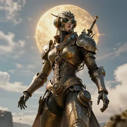 heaven on earth, steampunk, godly, intricate, highly detailed, cinematic