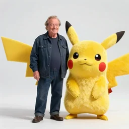Jack Nicholson plays Terminato and is Pikachu, yellow fur explodes